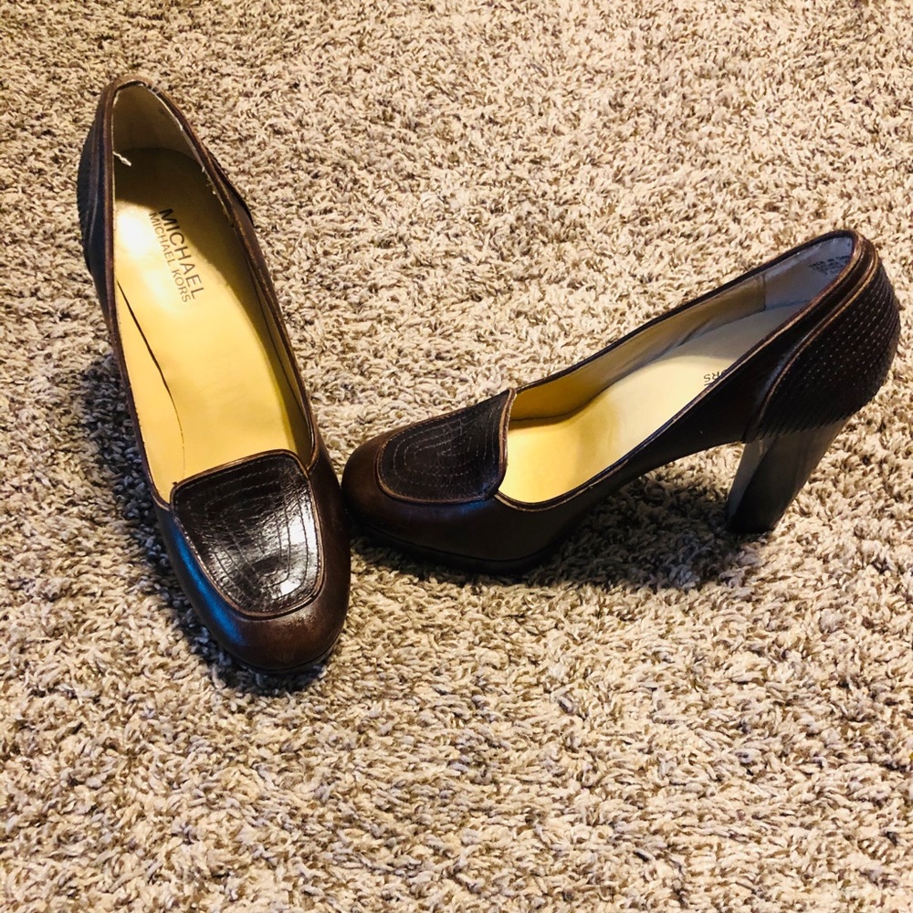 Brown Michael Kors heels